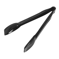 Black polycarb tongs 230mm - Click Image to Close